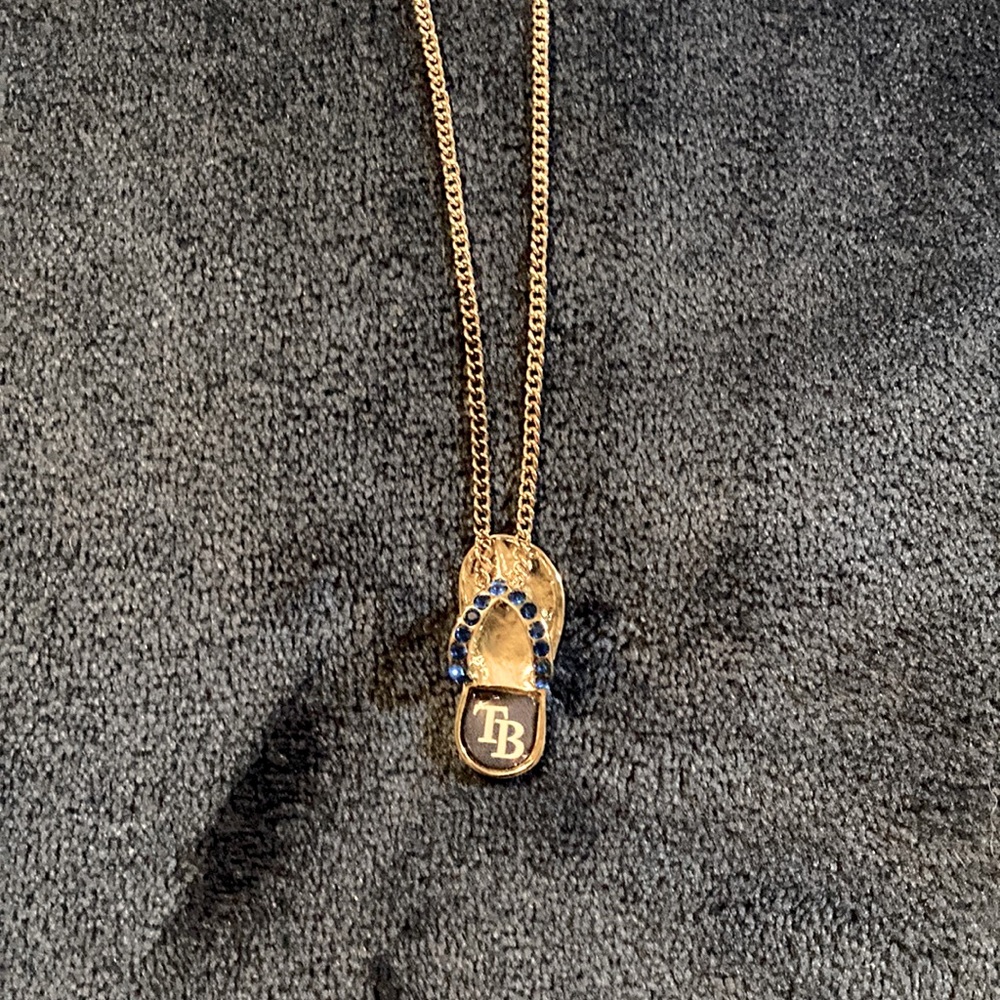 Tampa Bay Rays Flip Flop Necklace